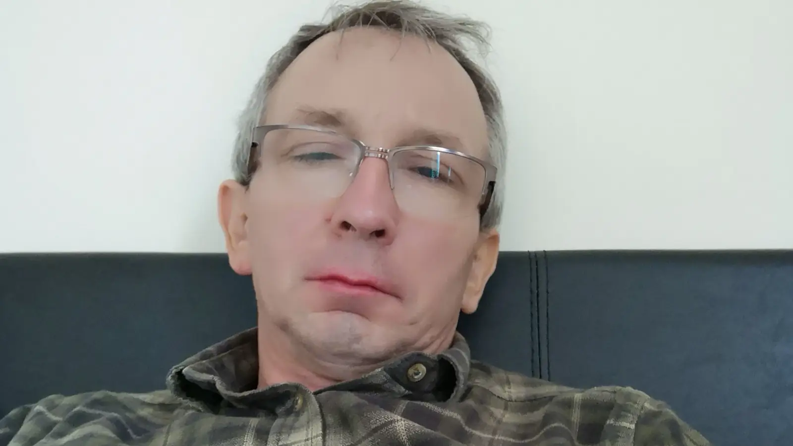 A quiet, intimate moment showing the blog author weakened and tired while undergoing chemotherapy.