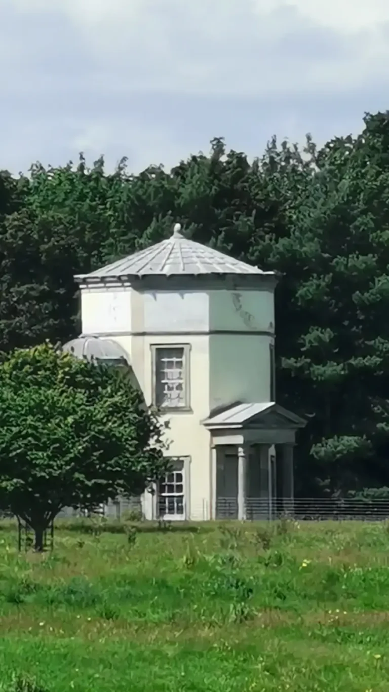 The Tower of the Winds at Shugborough Estate, an octagonal classical garden building with a columned portico.